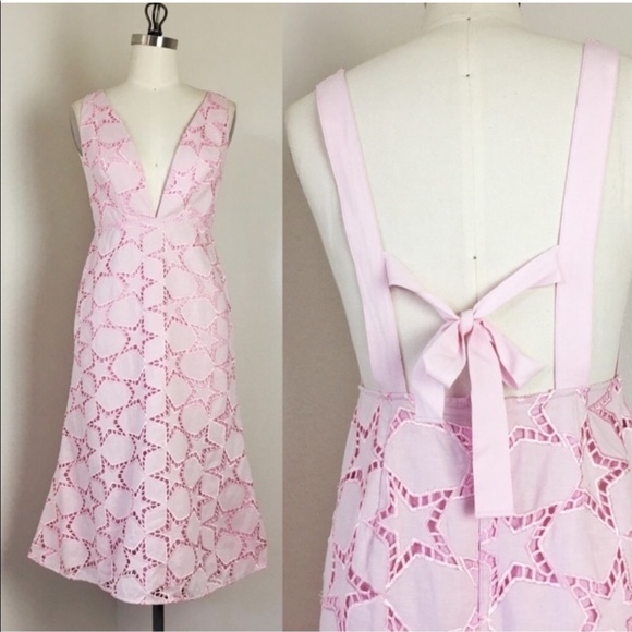 TALULAH STAR EMBROIDERED SHEATH TIE BACK DRESS @722 - Picture 1 of 8